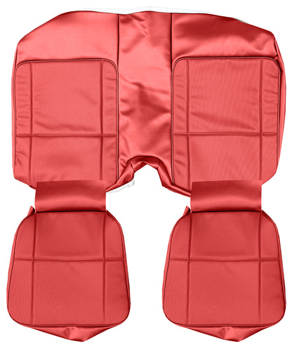 1981 CAMARO "DELUXE" HARDTOP REAR UPHOLSTERY - RED