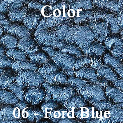 68 CUTLASS/442/SKYLARK/GS KICK PANEL CARPET WITHOUT A/C - BLUE