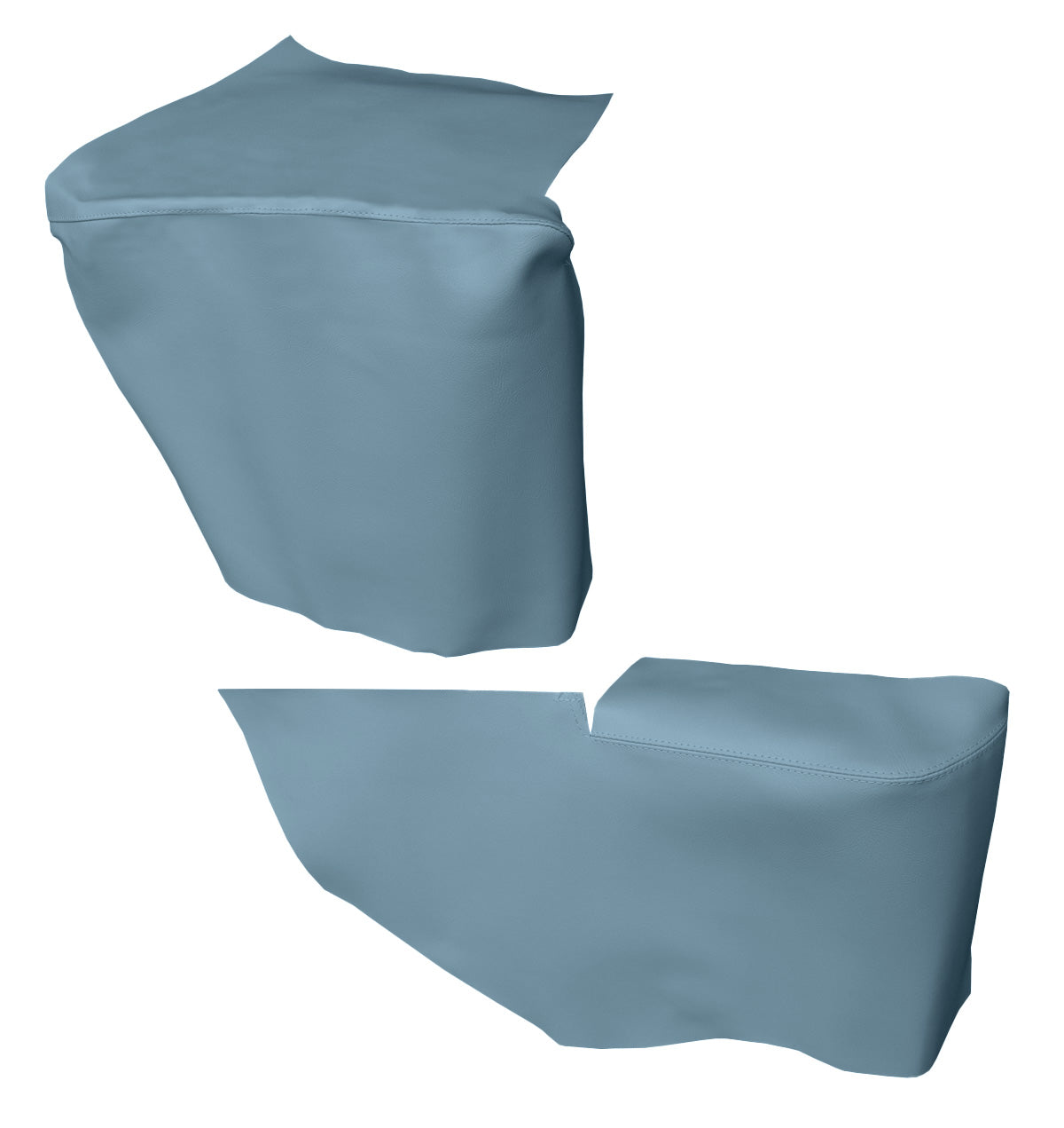 67 CAMARO/FIREBIRD CONVERTIBLE REAR ARMREST PANEL COVERS - LIGHT BLUE