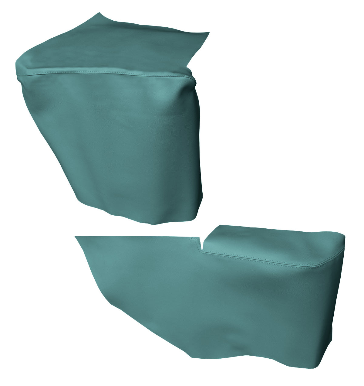 68 CAMARO/FIREBIRD CONVERTIBLE REAR ARMREST PANEL COVERS - TURQUOISE