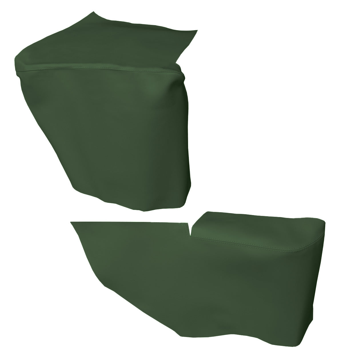 69 CAMARO/FIREBIRD CONVERTIBLE REAR ARMREST PANEL COVERS - DARK GREEN