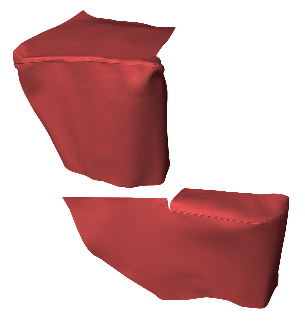 69 CAMARO/FIREBIRD CONVERTIBLE REAR ARMREST PANEL COVERS - RED