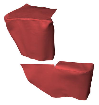 69 CAMARO/FIREBIRD CONVERTIBLE REAR ARMREST PANEL COVERS - RED