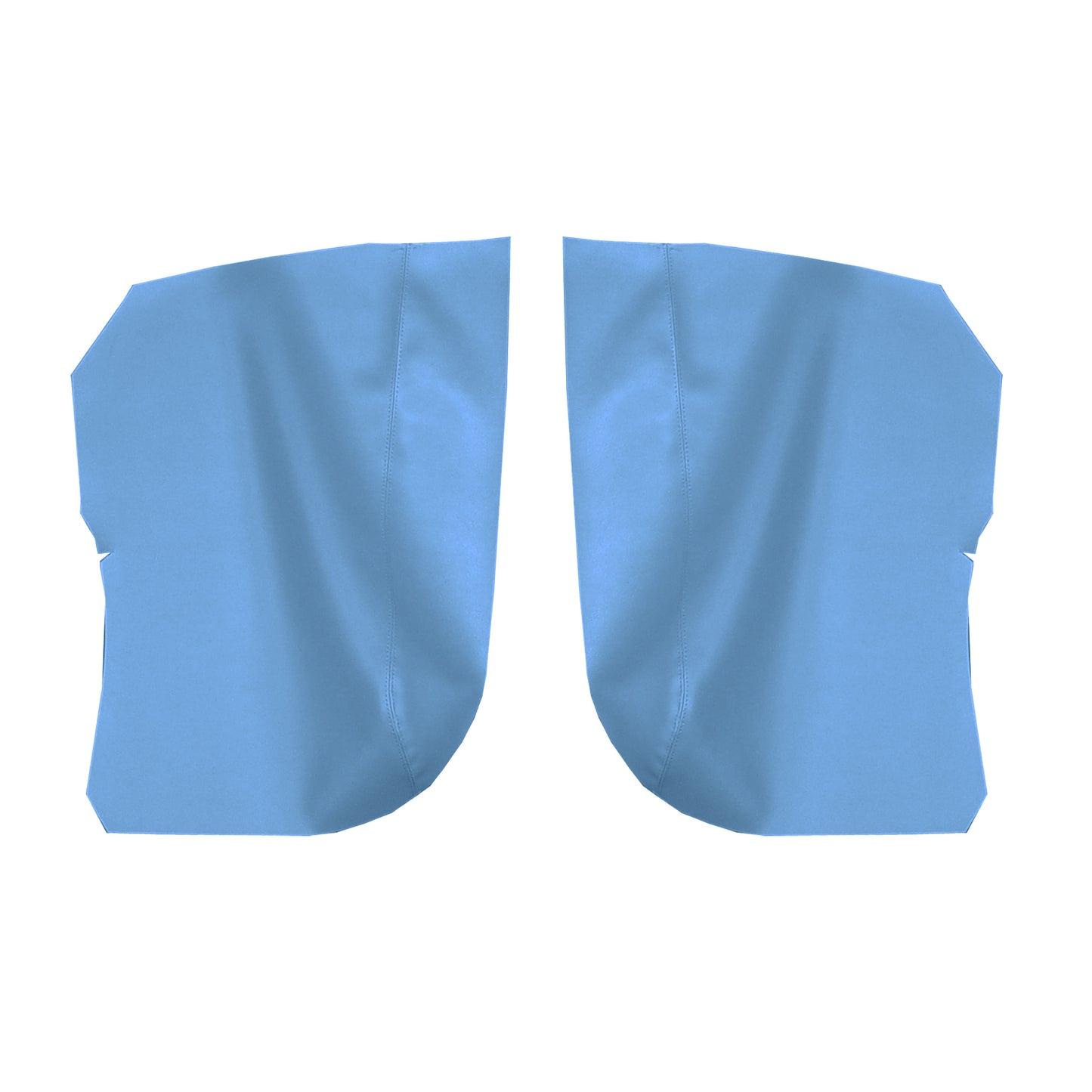 68 GM A-BODY HARDTOP REAR ARMREST PANEL PANEL COVERS - MEDIUM BLUE