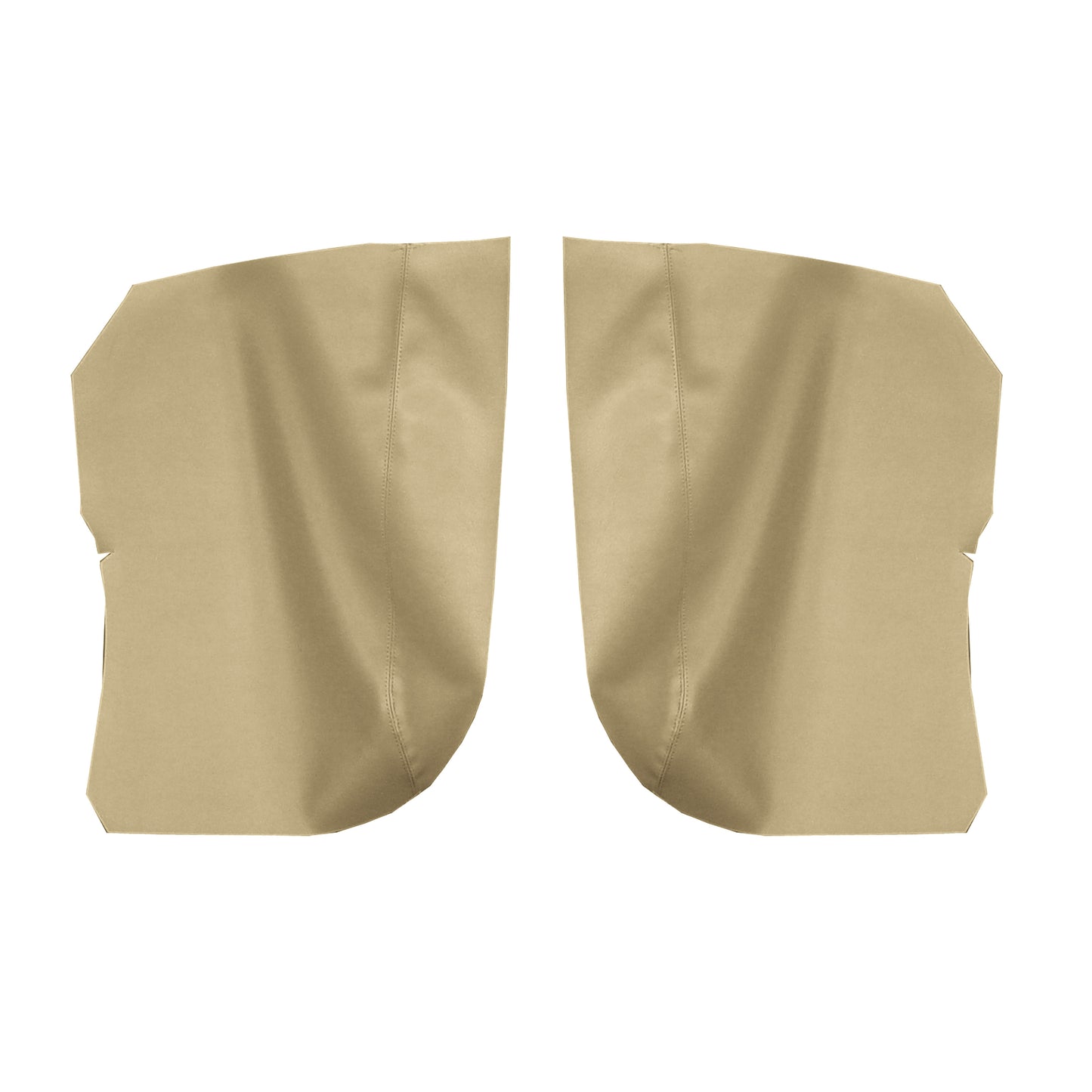 68 GM A-BODY HARDTOP REAR ARMREST PANEL PANEL COVERS - BUCKSKIN