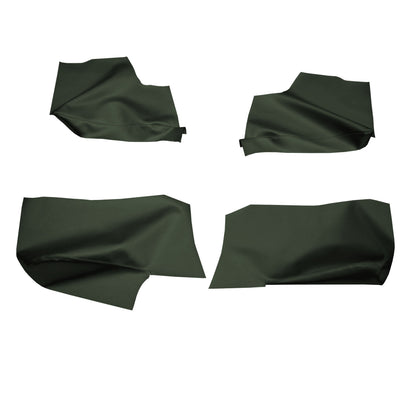 71 GM A-BODY CONVERTIBLE REAR ARMREST PANEL PANEL COVERS - GREEN