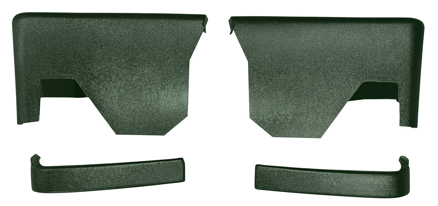 70-72 CHEVELLE/GTO/LEMANS HARDTOP REAR ARMREST PANELS - GREEN