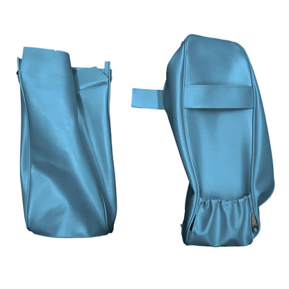 68 CHRYSLER/DODGE/PLYMOUTH C-BODY CENTER ARMREST COVER W/ MAP POCKET - LIGHT BLUE