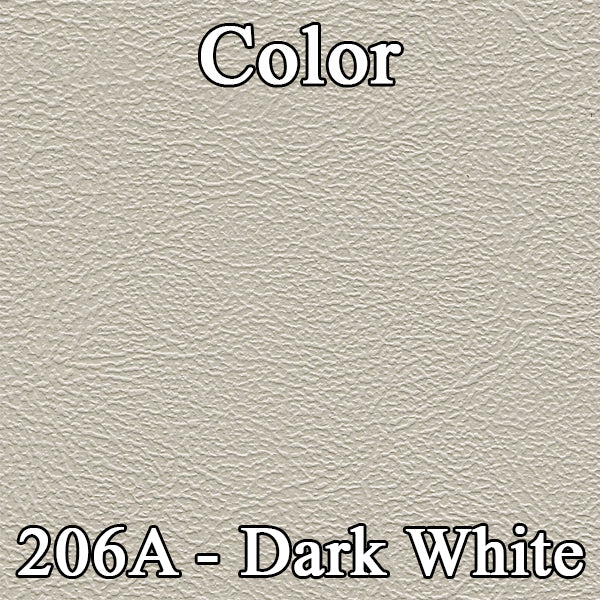 68 JAVELIN NON-RECLINING BUCKET SEAT UPHOLSTERY - DARK WHITE