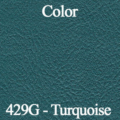 68 GM A-BODY CONVERTIBLE BOOT (EARLY STYLE W/ CLIPS) - TURQUOISE