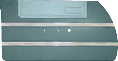 64 SPORT FURY FRONT DOOR PANELS (UNASSEMBLED) - BLUE W/ SRM POWDER BLUE ACCENT