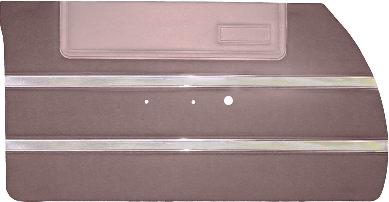 64 SPORT FURY FRONT DOOR PANELS (UNASSEMBLED) - COPPER W/ SRM ROSEWOOD ACCENT