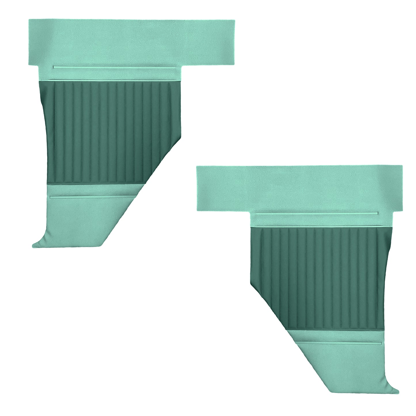 64 FURY CONVERTIBLE REAR PANELS - DARK TURQUOISE/LIGHT TURQUOISE