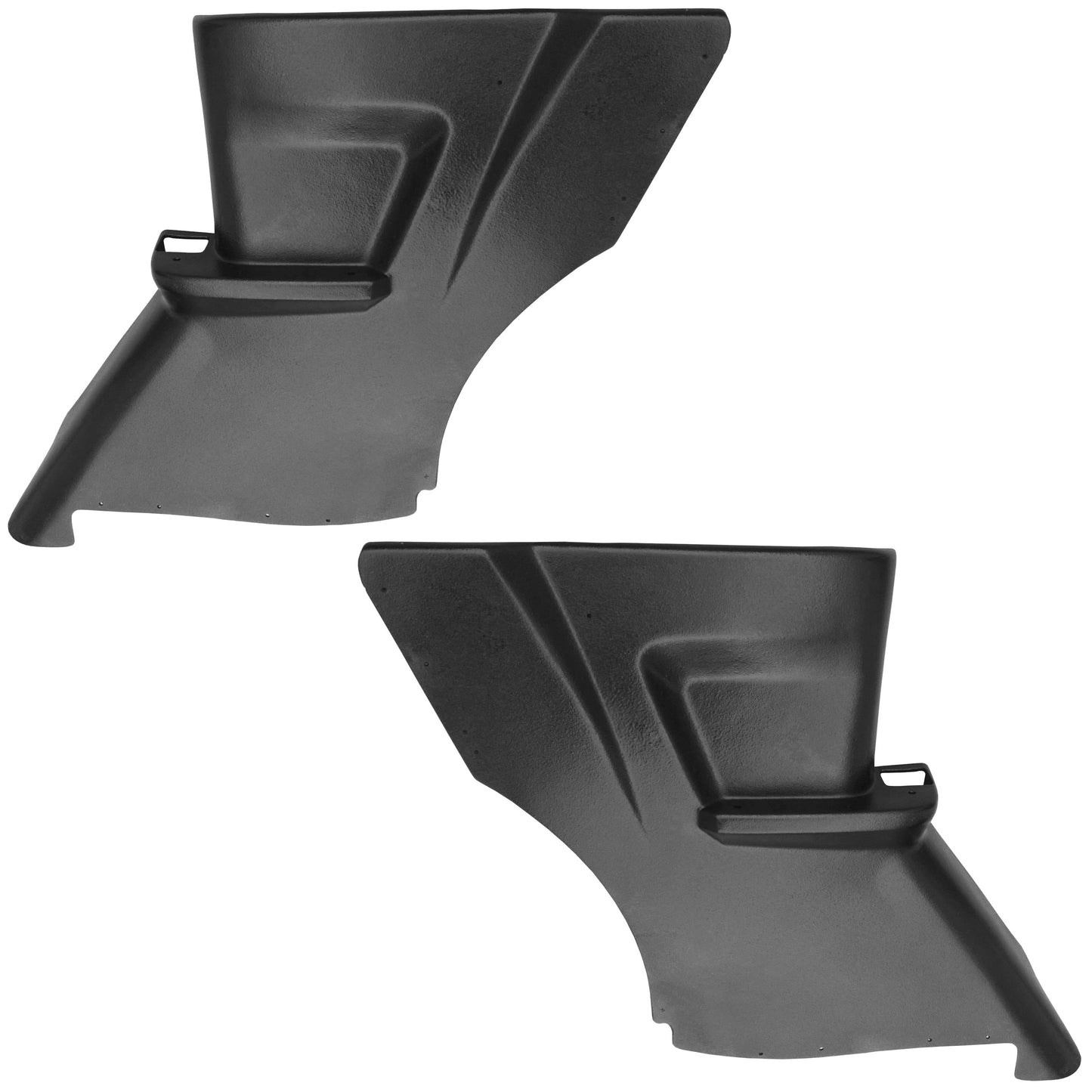 63-65 DODGE/PLYMOUTH B-BODY CONVERTIBLE REAR SIDE PANELS (ARMREST PAD STYLE) - BLACK