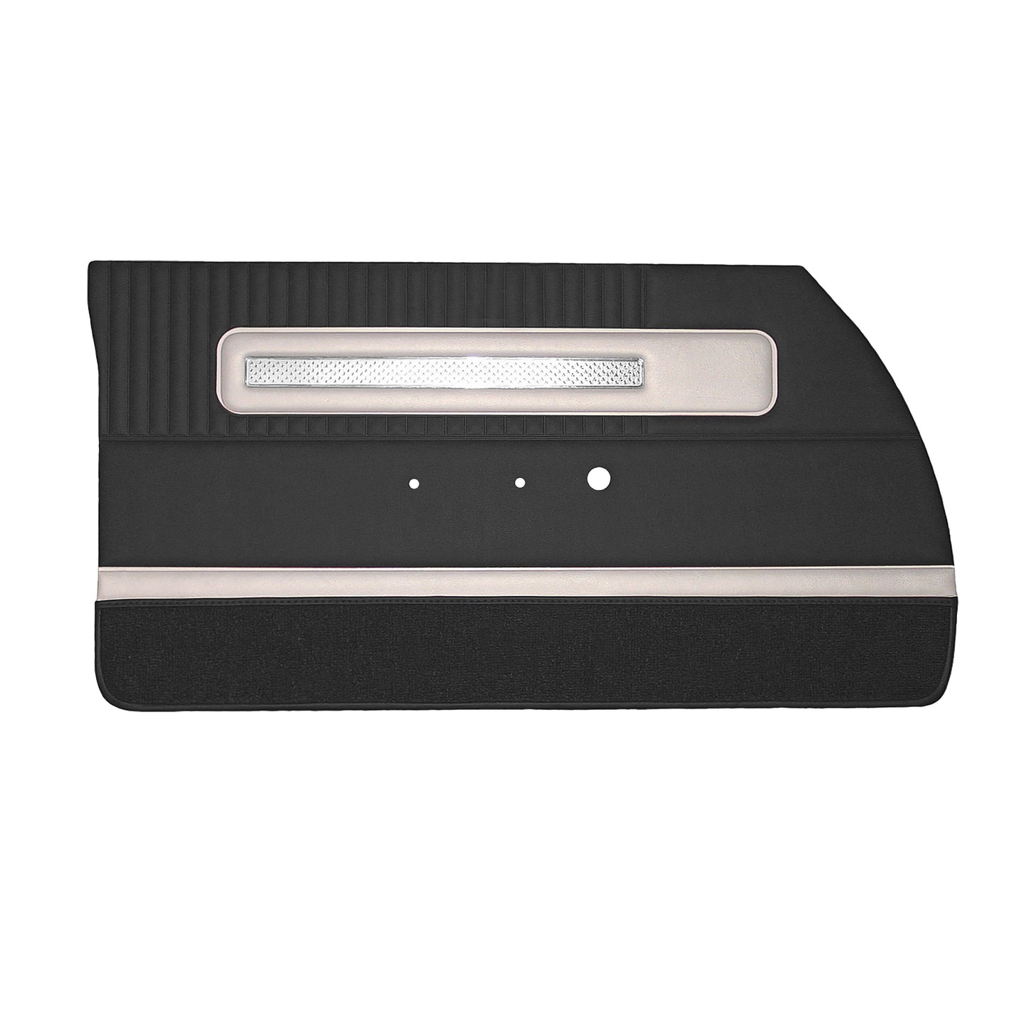 64 POLARA 500 FRONT DOOR PANELS (UNASSEMBLED) - BLACK W/ PEARL WHITE ACCENT