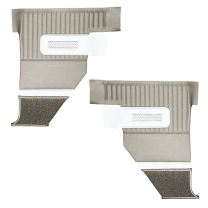 64 POLARA 500 CONVERTIBLE REAR PANELS - FAWN TAN W/ PEARL WHITE ACCENT