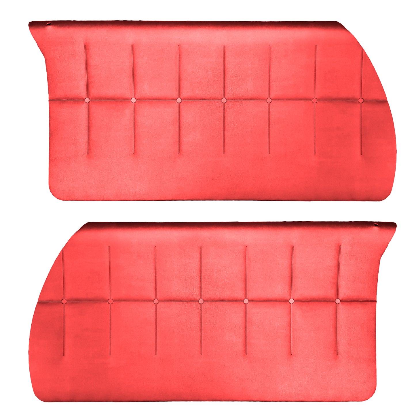 64-65 DODGE/PLYMOUTH SUPER STOCK FRONT DOOR PANELS (PRE-ASSEMBLED) - CRIMSON RED