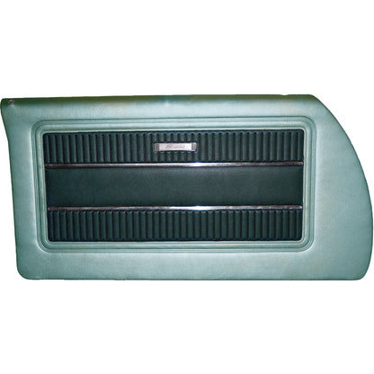 65 SATELLITE FRONT DOOR PANELS (UNASSEMBLED) - DARK TURQUOISE/LIGHT TURQUOISE