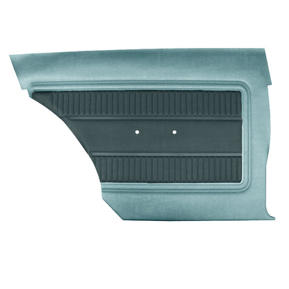 65 SATELLITE HARDTOP REAR PANELS - DARK BLUE/LIGHT BLUE