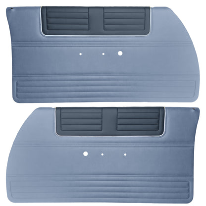 65 BELVEDERE II FRONT DOOR PANELS (PRE-ASSEMBLED) - NAVY/BLUE