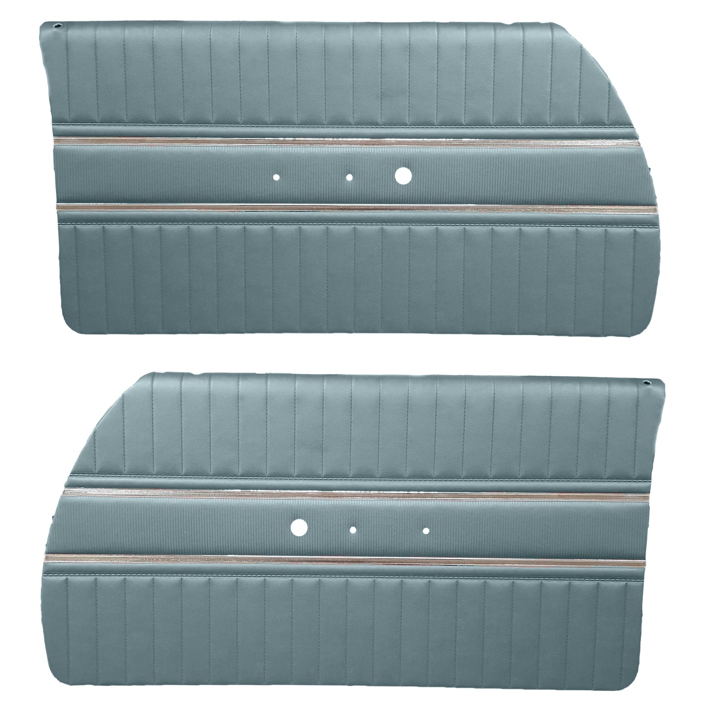 65 CORONET 440 FRONT DOOR PANELS (PRE-ASSEMBLED) - BLUE