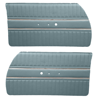 65 CORONET 440 FRONT DOOR PANELS (PRE-ASSEMBLED) - BLUE