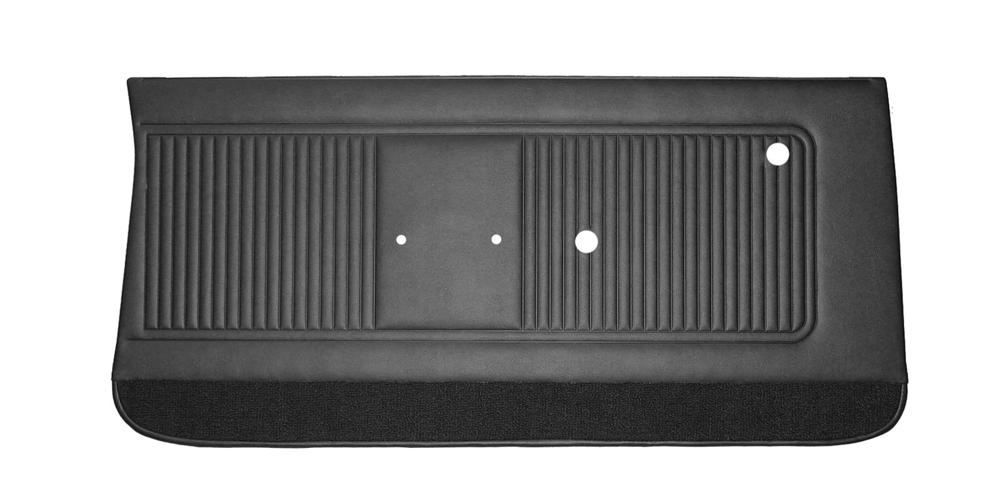 66 GTO/LEMANS FRONT DOOR PANELS - BLACK