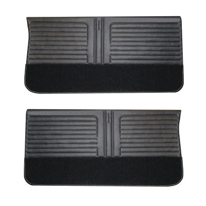 66 CUTLASS/442 "DELUXE" FRONT DOOR PANELS - BLACK