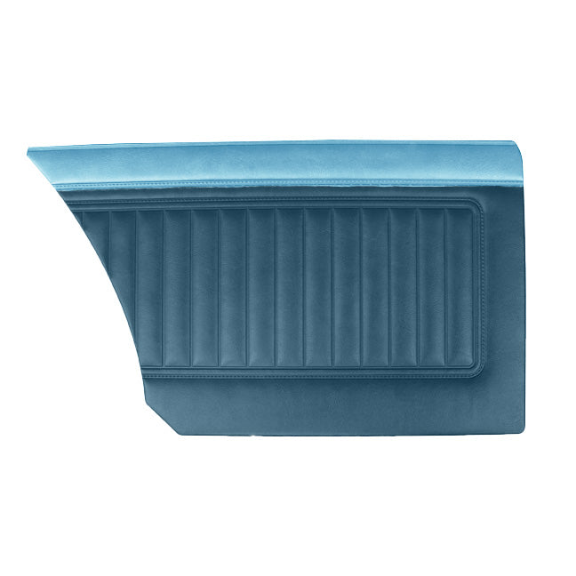 67 VALIANT 200/SIGNET SEDAN REAR PANELS - NAVY W/ LIGHT BLUE ACCENT
