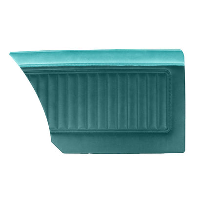 67 VALIANT 200/SIGNET SEDAN REAR PANELS - DARK TURQUOISE W/ LIGHT TURQUOISE ACCENT