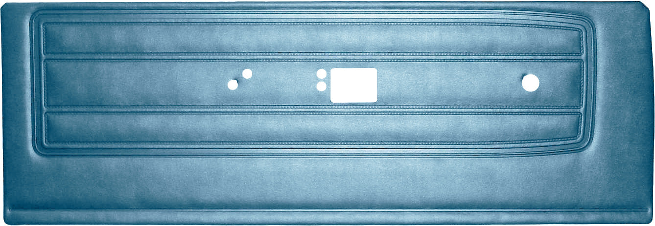 68 BARRACUDA "STANDARD" FRONT DOOR PANELS - BLUE