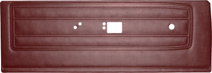 68 BARRACUDA "STANDARD" FRONT DOOR PANELS - MAROON