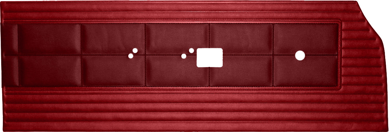 68 SATELLITE/ROADRUNNER "DECOR" FRONT DOOR PANELS - MAROON/RED
