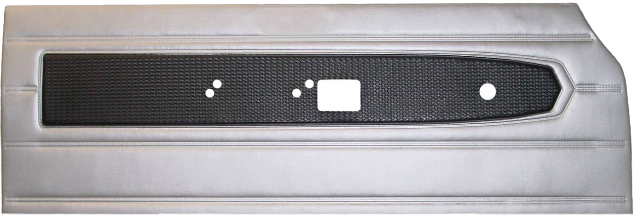 68 BELVEDERE/ROADRUNNER/CORONET FRONT DOOR PANELS - BLACK/SILVER