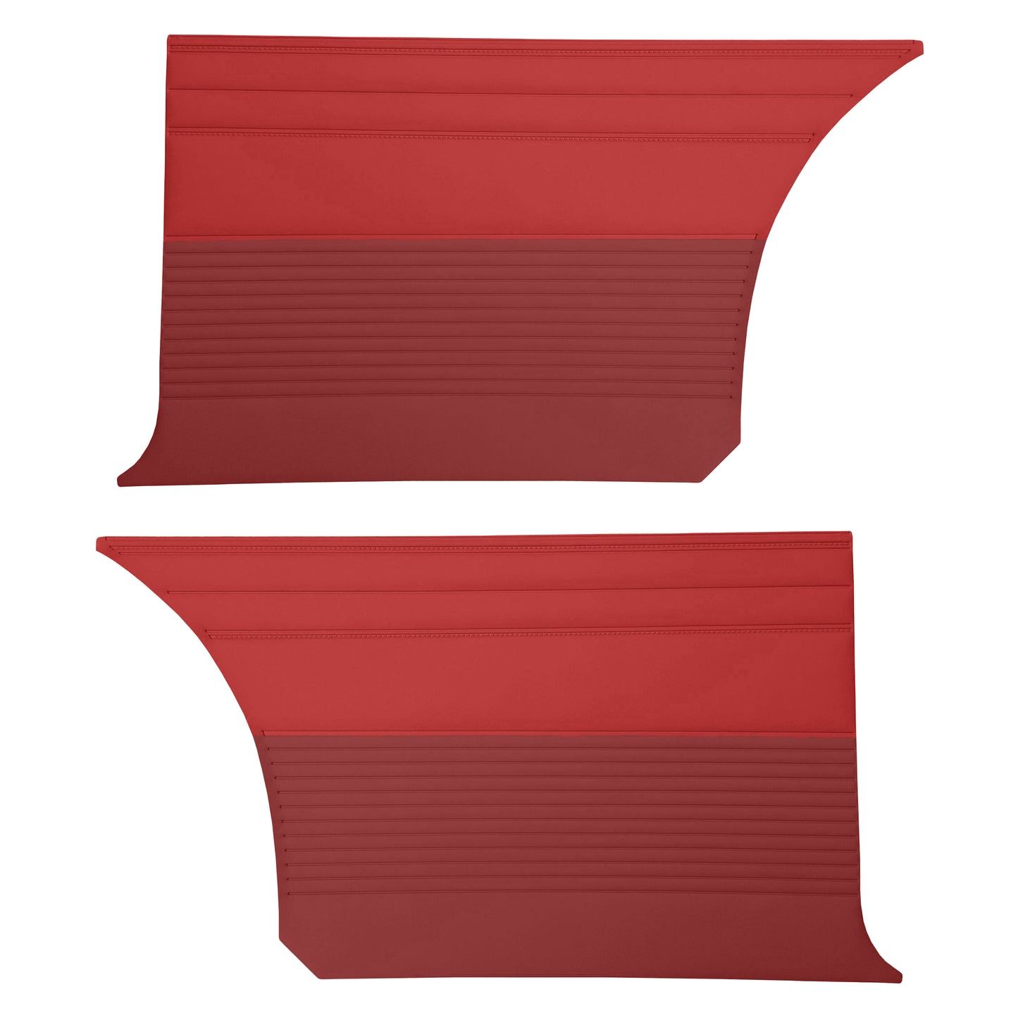 68 CHARGER HARDTOP REAR PANELS - RED/MAROON