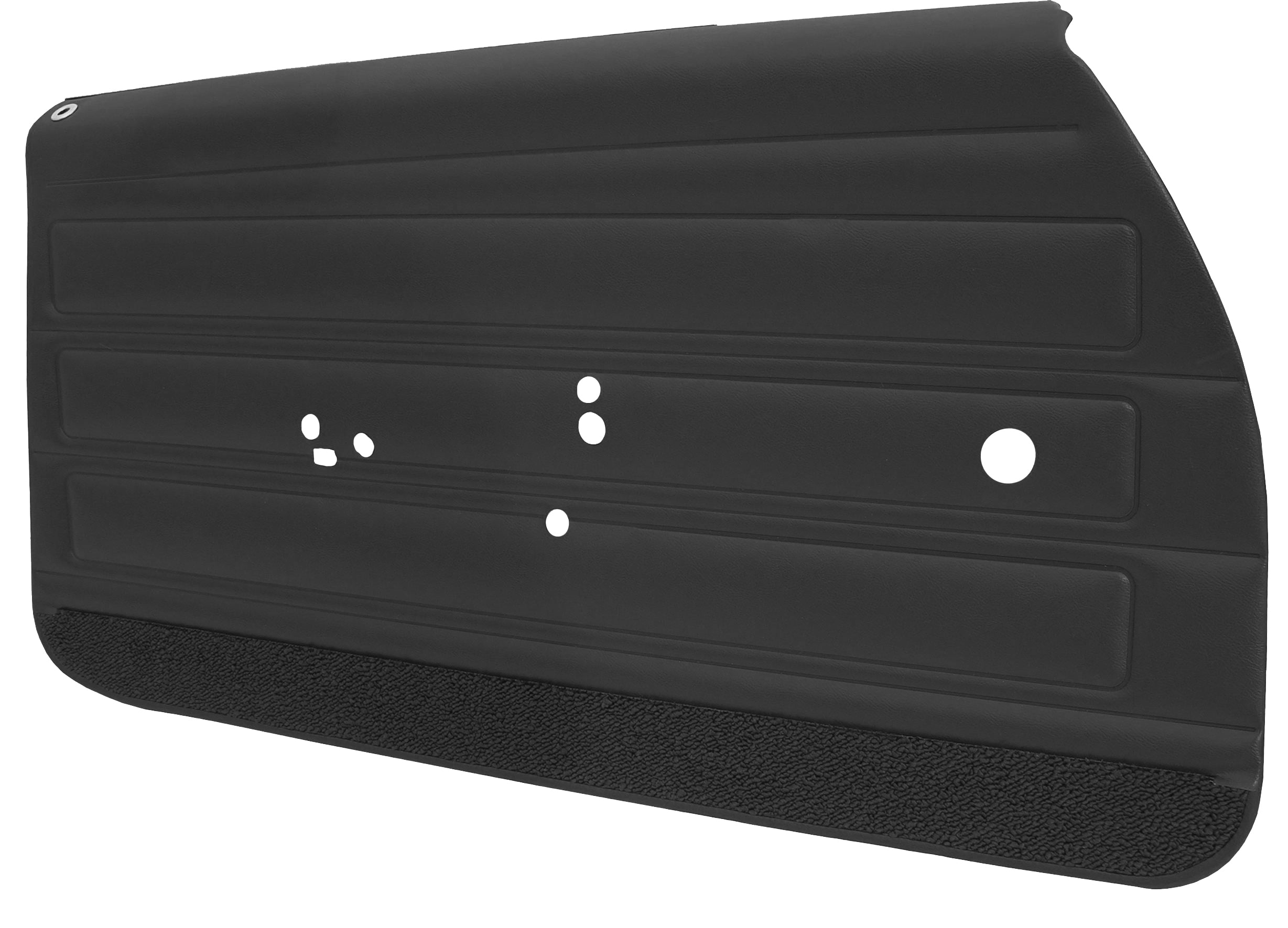 1968 GTO/Lemans Front Door Panel Assembled - Black - Legendary