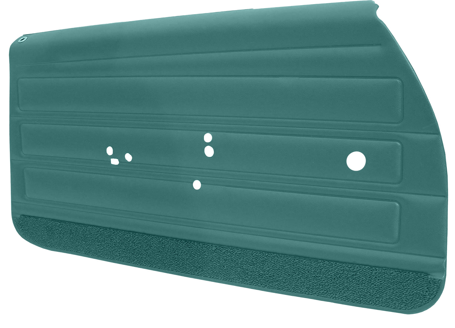 68 GTO/LEMANS FRONT DOOR PANELS (PRE-ASSEMBLED) - TURQUOISE