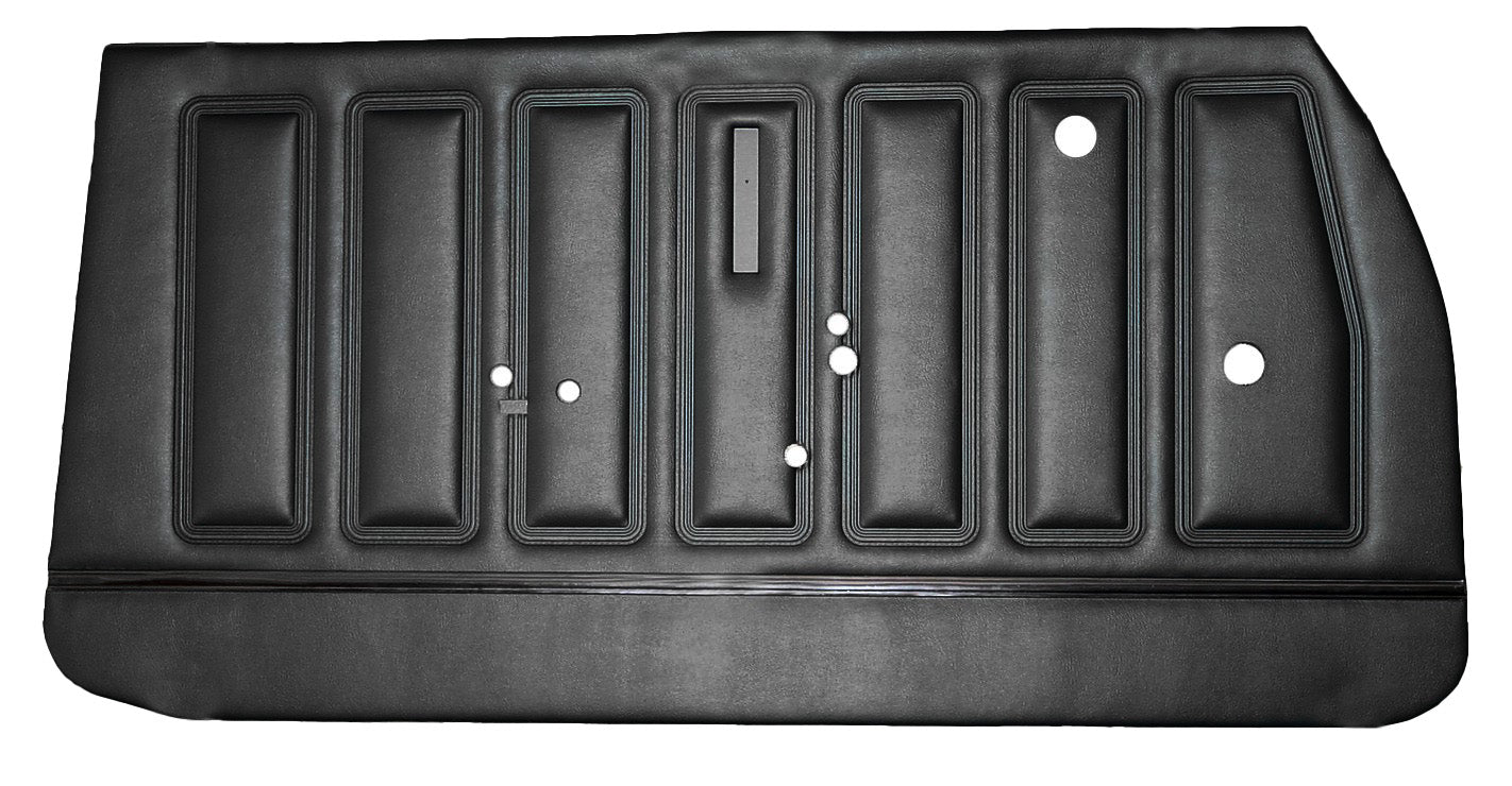 68 CHEVELLE/MALIBU 'BUICK STANDARD REPLACEMENT' FRONT DOOR PANELS (UNASSEMBLED) - BLACK