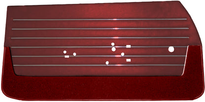 68 SKYLARK/GS "DELUXE" FRONT DOOR PANELS (UNASSEMBLED) - RED