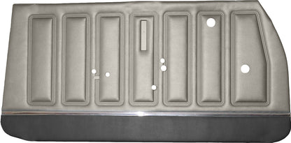 68 SKYLARK/GS "STANDARD" FRONT DOOR PANELS (UNASSEMBLED) - PARCHMENT/BLACK