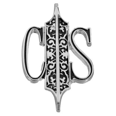 68 CUTLASS 'S' FRONT DOOR PANEL EMBLEM