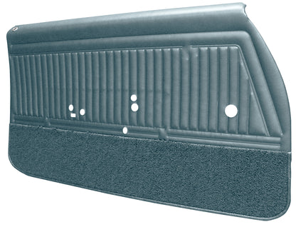 68 CUTLASS SUPREME FRONT DOOR PANELS (PRE-ASSEMBLED) - LIGHT BLUE