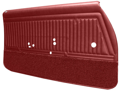68 CUTLASS SUPREME FRONT DOOR PANELS (UNASSEMBLED) - RED
