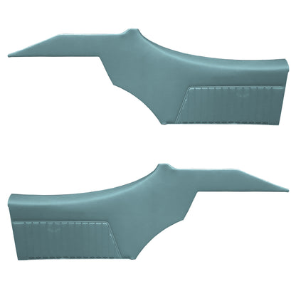 68 CUTLASS SUPREME HOLIDAY COUPE REAR PANELS (PRE-ASSEMBLED) - LIGHT BLUE