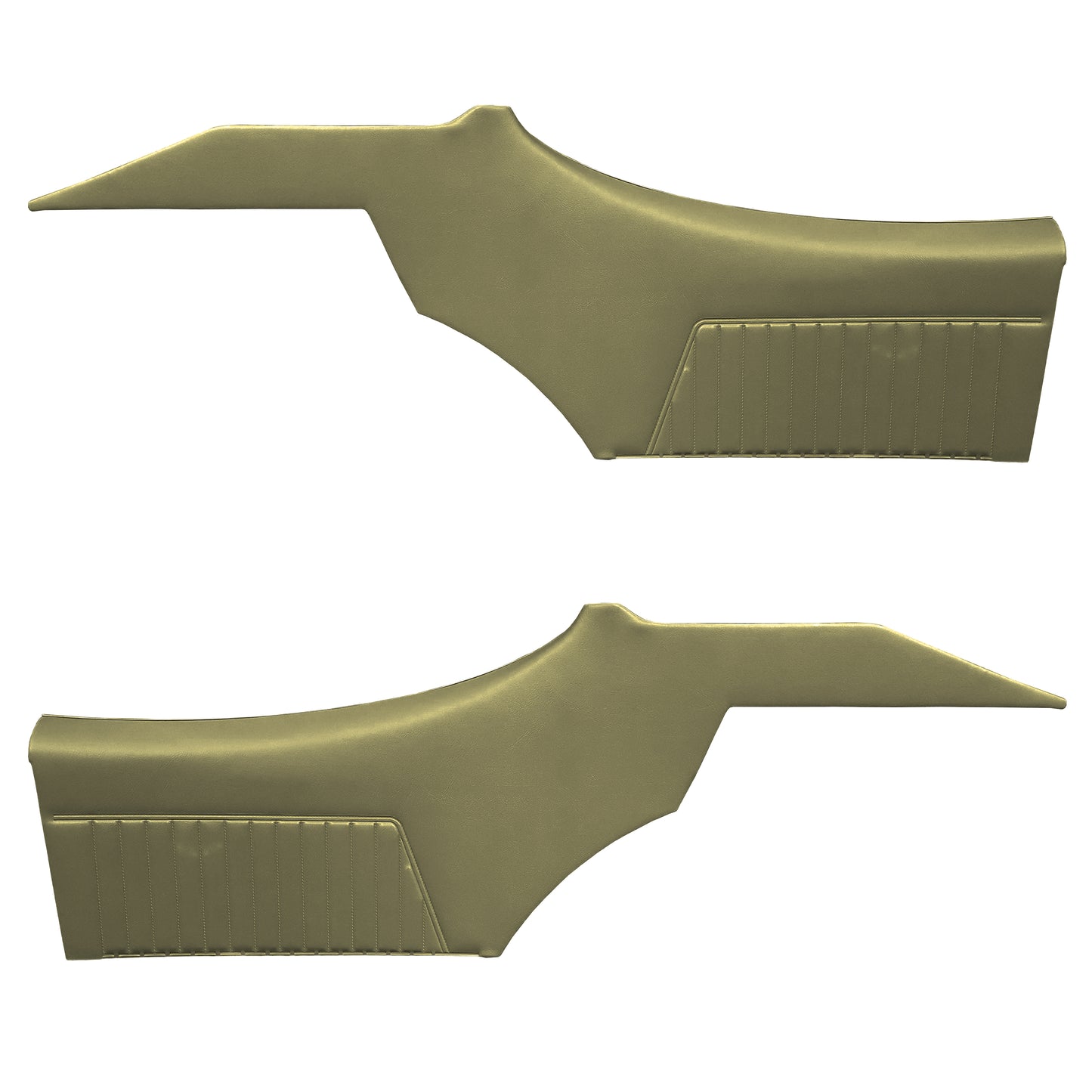 68 CUTLASS SUPREME HOLIDAY COUPE REAR PANELS (PRE-ASSEMBLED) - WILLOW GOLD