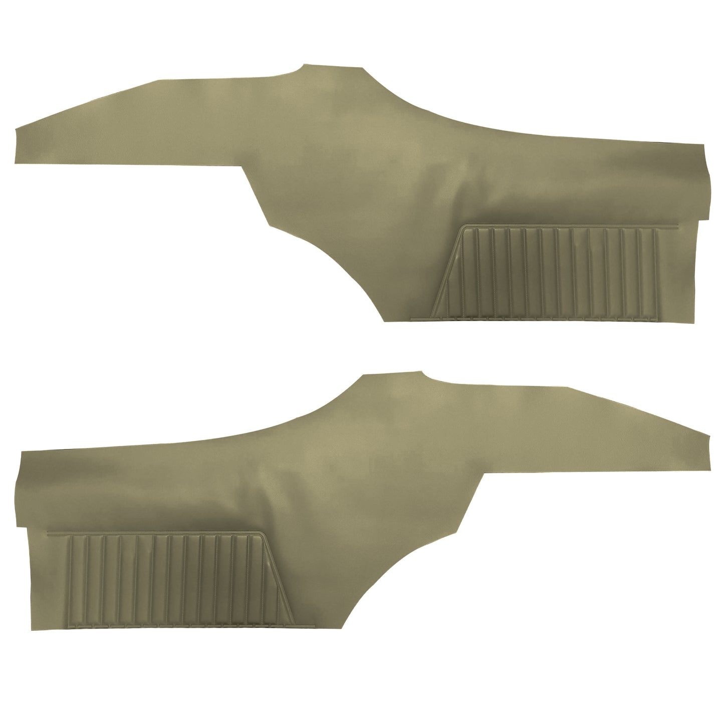 68 CUTLASS SUPREME HOLIDAY COUPE REAR PANELS (UNASSEMBLED) - WILLOW GOLD