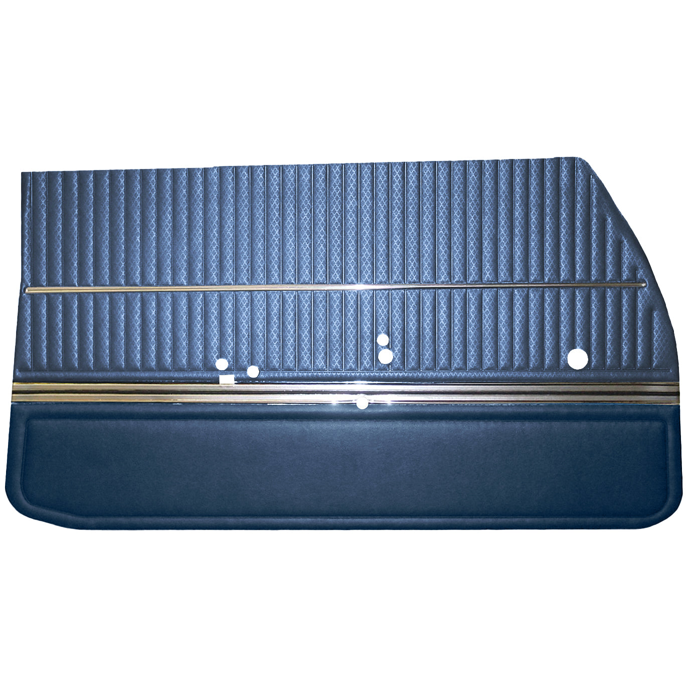 68 CUTLASS 'S'/442 HOLIDAY COUPE FRONT DOOR PANELS (UNASSEMBLED) - MEDIUM BLUE/DARK BLUE