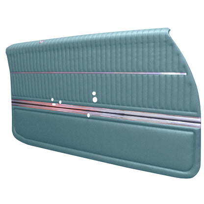 68 CUTLASS 'S'/442 HOLIDAY COUPE FRONT DOOR PANELS (PRE-ASSEMBLED) - LIGHT BLUE