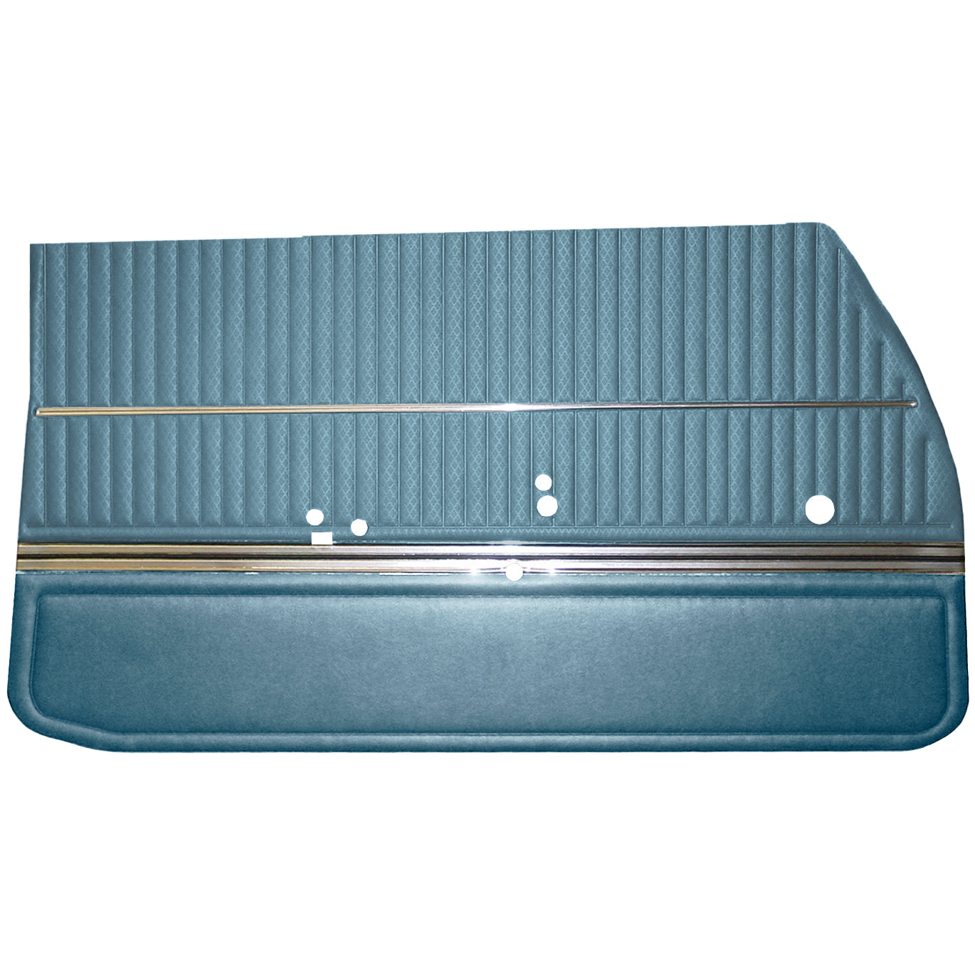 68 CUTLASS 'S'/442 HOLIDAY COUPE FRONT DOOR PANELS (UNASSEMBLED) - LIGHT BLUE