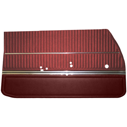 68 CUTLASS 'S'/442 HOLIDAY COUPE FRONT DOOR PANELS (UNASSEMBLED) - RED